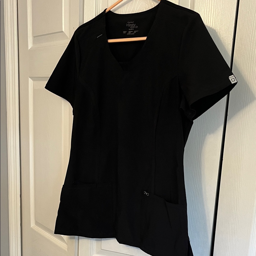 Cherokee Women's Classic Black Short Sleeve Top